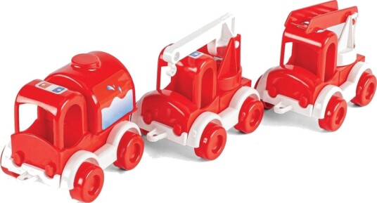 Wader Kid Cars Brannstasjon Lekesett med 3 Biler 12+mnd