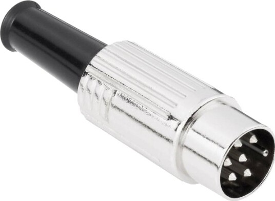 Bkl Electronic 0208026 Din-Rundstift Kontakt, Rett Pol, 8, Sølv, 1 Stk