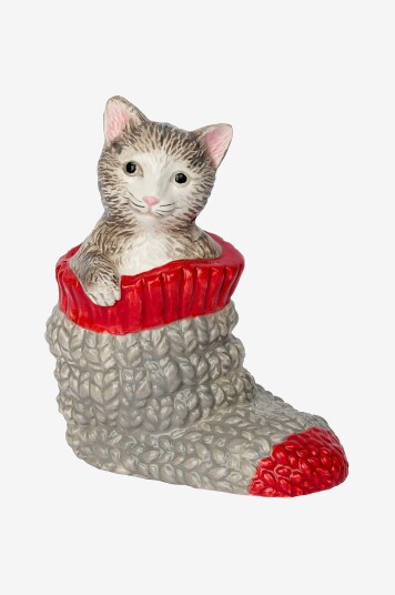 Cult DesignRAGGSOCKS katt 8x5x10cmFlerfargetJulepyntFra Homeroom