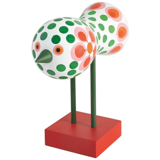 Design House Stockholm - Birds 1967 no 6 16 cm rød/grønn