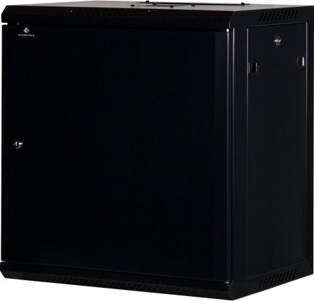 Rockstable Rs19-6412S Veggmonterbar Hylle 12U 60 Kg Nøkkellås Justerbare Bein Sort