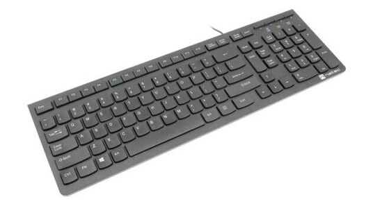 Natec Discus 2 - keyboard - QWERTY - US - black - Tastatur - Amerikansk Engelsk - Svart