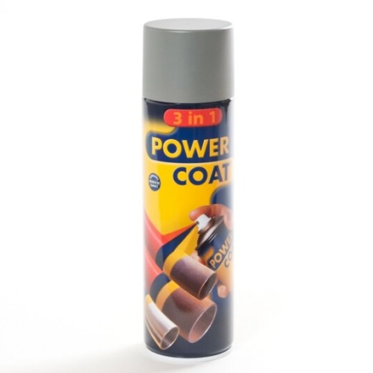 PowerCoat 3 in 1 Spray 500ML 9006 Lys Aluminium