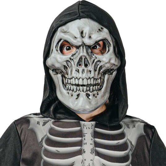 Halloween Grå Skjelettmaske