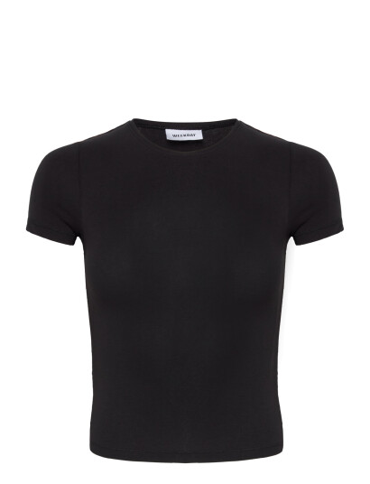 Weekday Slim Fitted T-Shirt - Black - S