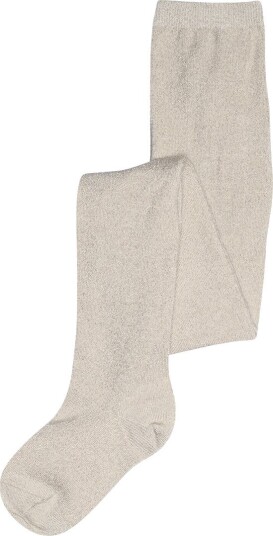 MP Strømpebukser - Molly - Glitter - Antarktis - MP - 140 - Strømpebukser Beige Sølv