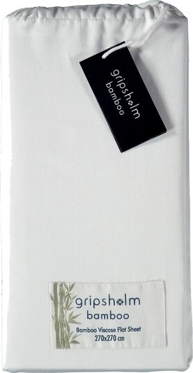 Gripsholm Flat Sheet Bamboo 270X270Cm White 270X270 Cm White 270X270CM Gripsholm Flat Sheet Bamboo 270X270Cm White 270X270 Cm White 270X270CM