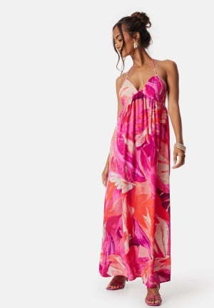 ONLY Onlalma life poly chole long dress Coral/Patterned S