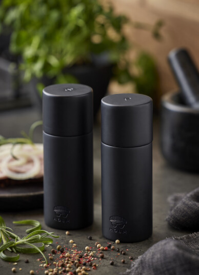 HOLM Salt- og Pepperkvernsett Svart H15,2