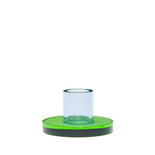 Hübsch Astra Lysestake 7 cm Blågrønn Elegant Design