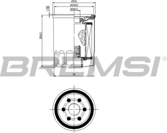 Oljefilter BREMSI FL0144 Oljefilter BREMSI FL0144