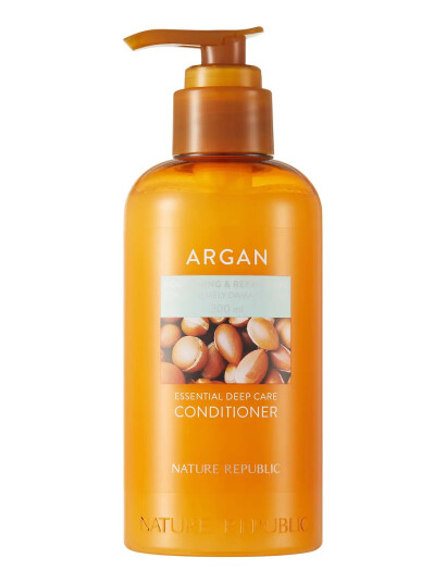 Nature Republic Argan Essential Moisture Repairing Conditioner   Nude   300 ML