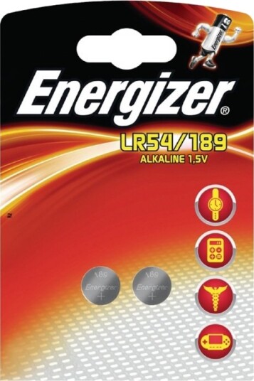 Energizer LR54 Alkalisk Knappcellebatteri 1,5 V - 2-pakning