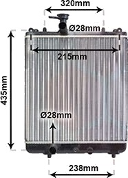 VAN WEZEL 52002061 Radiator motorkjøling