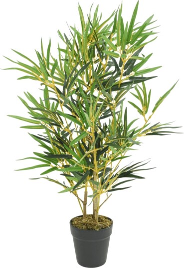 Kunstig bambustre 368 blader 80 cm grønn