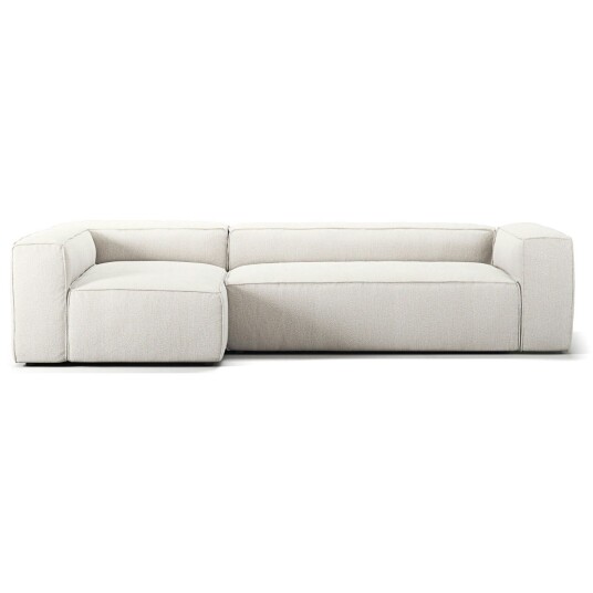 Decotique Grand 4 Seter Sofa Divan Venstre Steam White