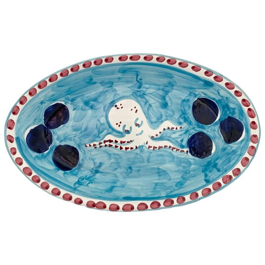 Piccola Home Amalfi Serveringsfat 26 cm Turkis