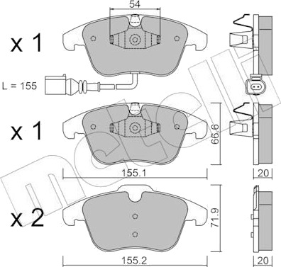 METELLI 22 0675 1 Bremseklosser