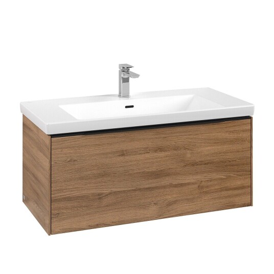 Villeroy & Boch Subway 3.0 Servantskap m/1 skuff 973x429x478 mm Kansas Eik