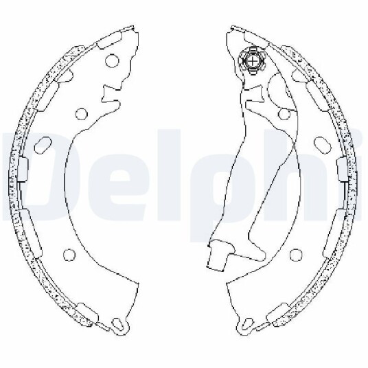Bremsesko sett DELPHI LS2195