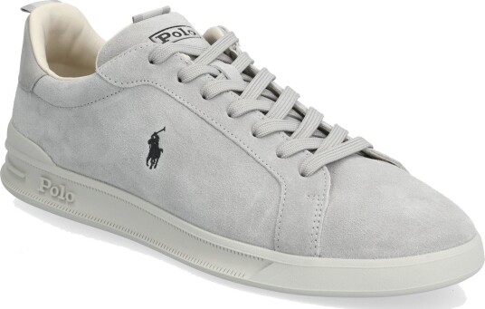 Polo Ralph Lauren Heritage Court Ii Suede Sneaker   Grey   40.5