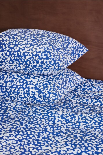 Jotex Putetrekk 2pk 50x60 Cm Økologisk Blå/hvit MALIA 21676350605