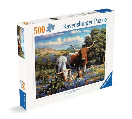 Ravensburger Puslespill 500 Brikker Loving Longhorns