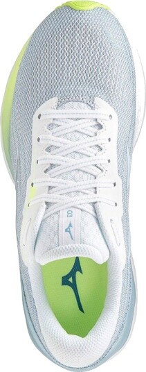 Mizuno Wave Skyrise 3 Dame White/White/Neo Lime 37