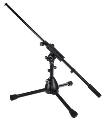 K&M 25950 Sort Mikrofonstativ for Gulv og Bord, 280 mm Høyde