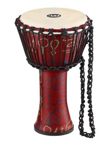 Meinl Padj1-S-G Travel Rope Djembe 8" Kenyan Quilt