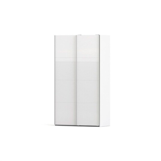 Veto garderobeskap A 2 dørs H220 cm x B122 cm hvid, hvit høyglans.