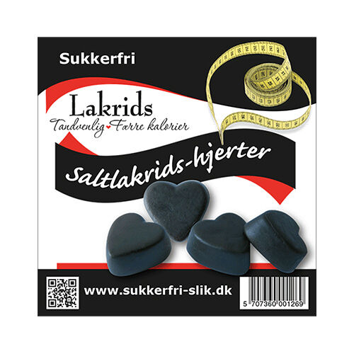 Diverse Lakris Hjerter Salt 90g