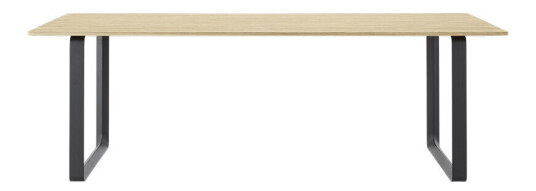 Muuto 70/70 spisebord 225 x 90 cm Solid oak-Black