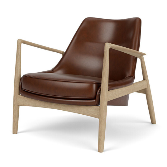Audo Copenhagen The Seal Lounge Chair Low Back Natural Oak / Dakar 0329