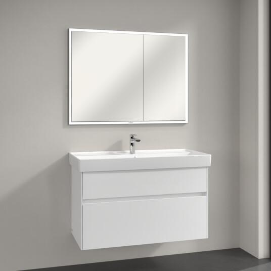 VILLEROY & BOCH MY VIEW NOW SPEILSKAP INNBYGGING 100X75 M/ LYS