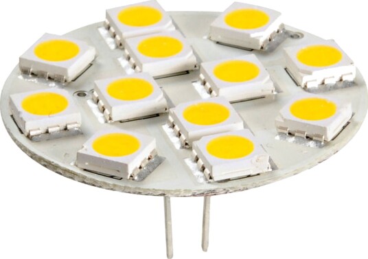 12 LED pære G4 baktilkobling Ø 30 mm