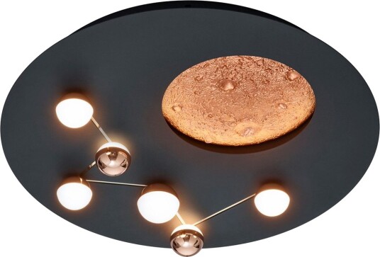 Trio Lighting Zodiac LED Plafond matt svart -
