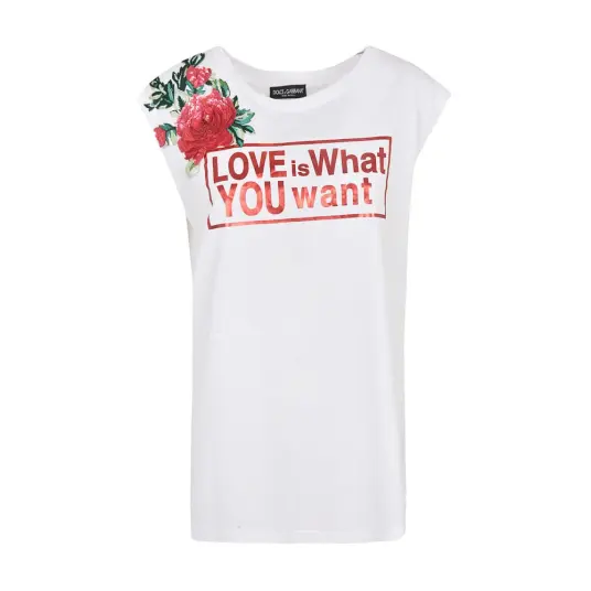 Dolce & Gabbana Dame Topper Hvit XS, Dolce & Gabbana Dame Topper Hvit XS,