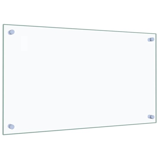 vidaXL Kjøkkenplater 2 stk gjennomsiktig 70x40 cm herdet glass