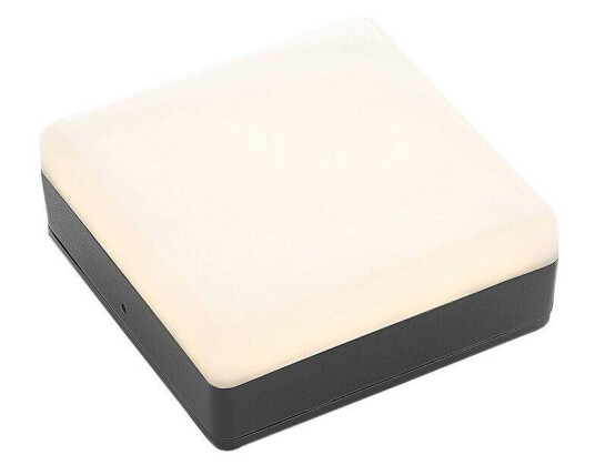 Lucande LED-taklampe Thilo, IP54, grå, 16 cm, HF-sensor Lucande LED-taklampe Thilo, IP54, grå, 16 cm, HF-sensor