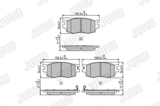 Bremseklosser JURID 572593J Bremseklosser JURID 572593J