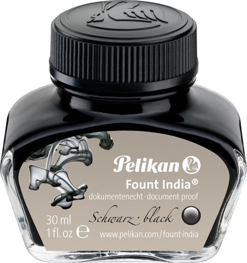 Pelikan Fount India Svart 30 Ml 1 Stykker Svart Grå Tyskland