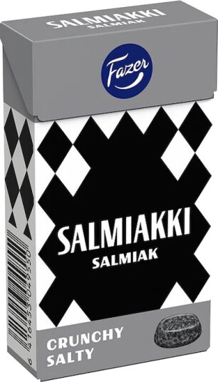 Fazer Salmiakki Crunchy Salty pastiller 38g