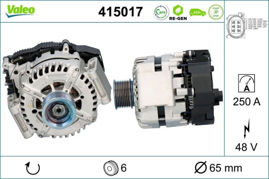 Startgenerator VALEO 415017