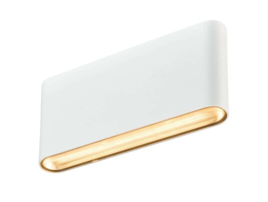 SLV - Oval 18 LED Utendørs Vegglampe IP65 White SLV