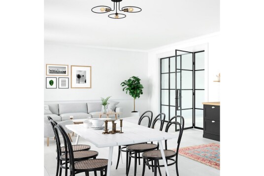 Taklampe Sirkel Svart