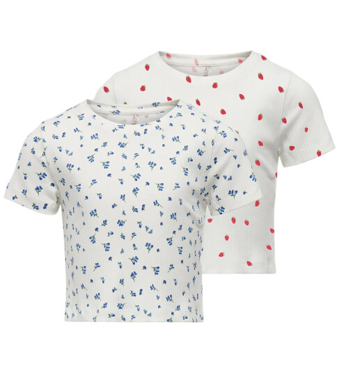 Kids Only T Skjorte Rib CookBella 2 pack Cloud Danser/Ma 11 12 år 146 152 T skjorte Blå Hvit Rød Kids Only T Skjorte Rib CookBella 2 pack Cloud Danser/Ma 11 12 år 146 152 T skjorte Blå Hvit Rød