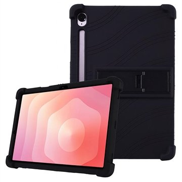 Samsung Galaxy Tab S11 Silikonetui med kickstand   Svart