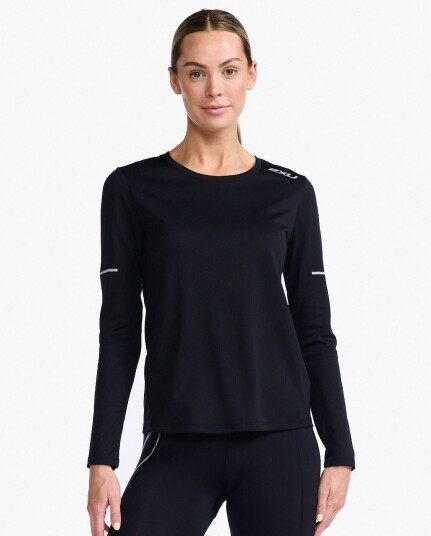 2XU Aero Long Sleeve Black/Silver Reflective L