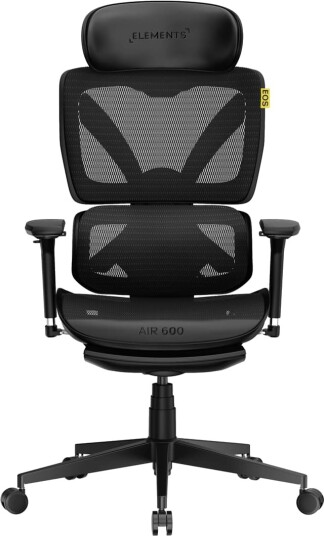 Elements AIR 600 Mesh gamingstol sort Elements AIR 600 Mesh gamingstol sort